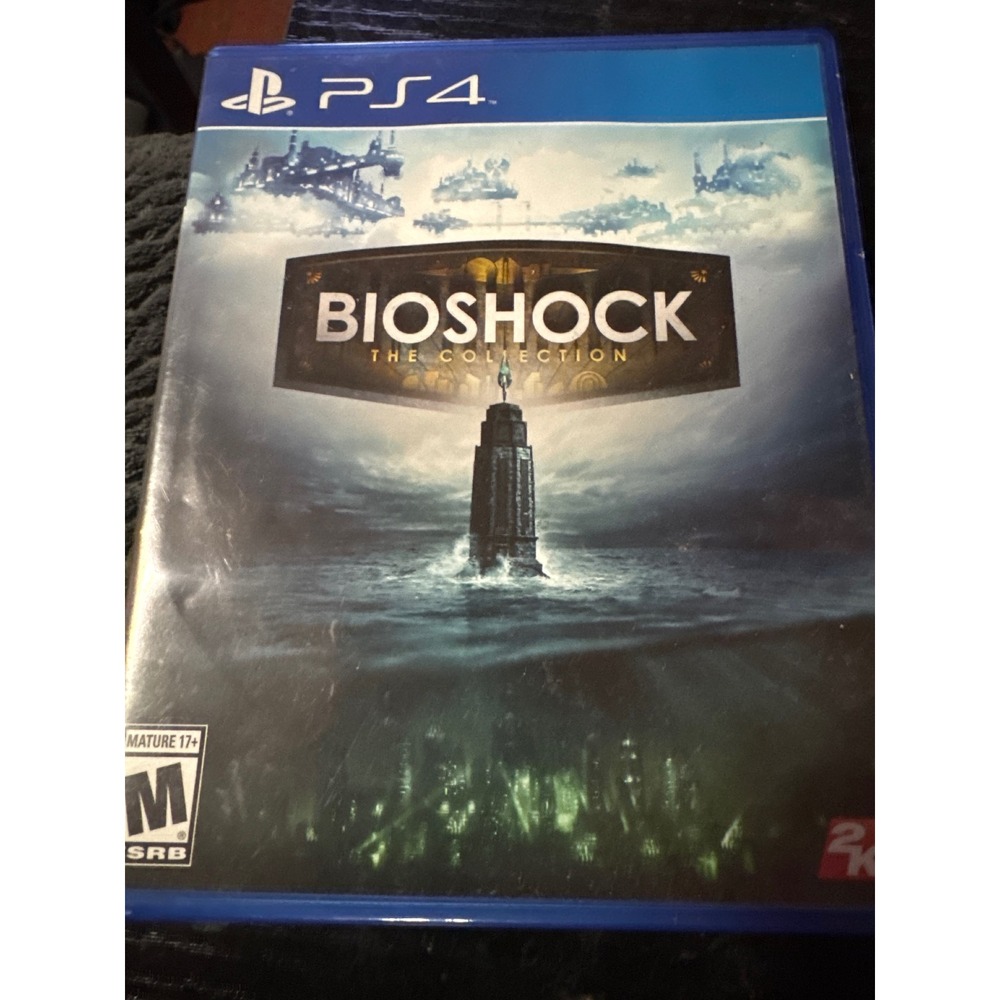 2K Games BioShock The Collection PS4 Blue‎ Case Excellent Remastered Trilogy